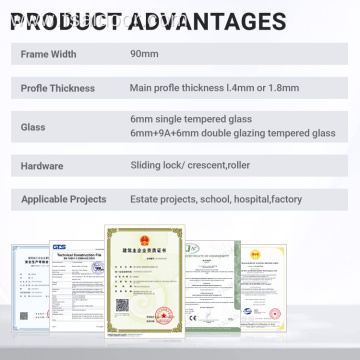 Horizontal Aluminum Alloy Sliding Windows